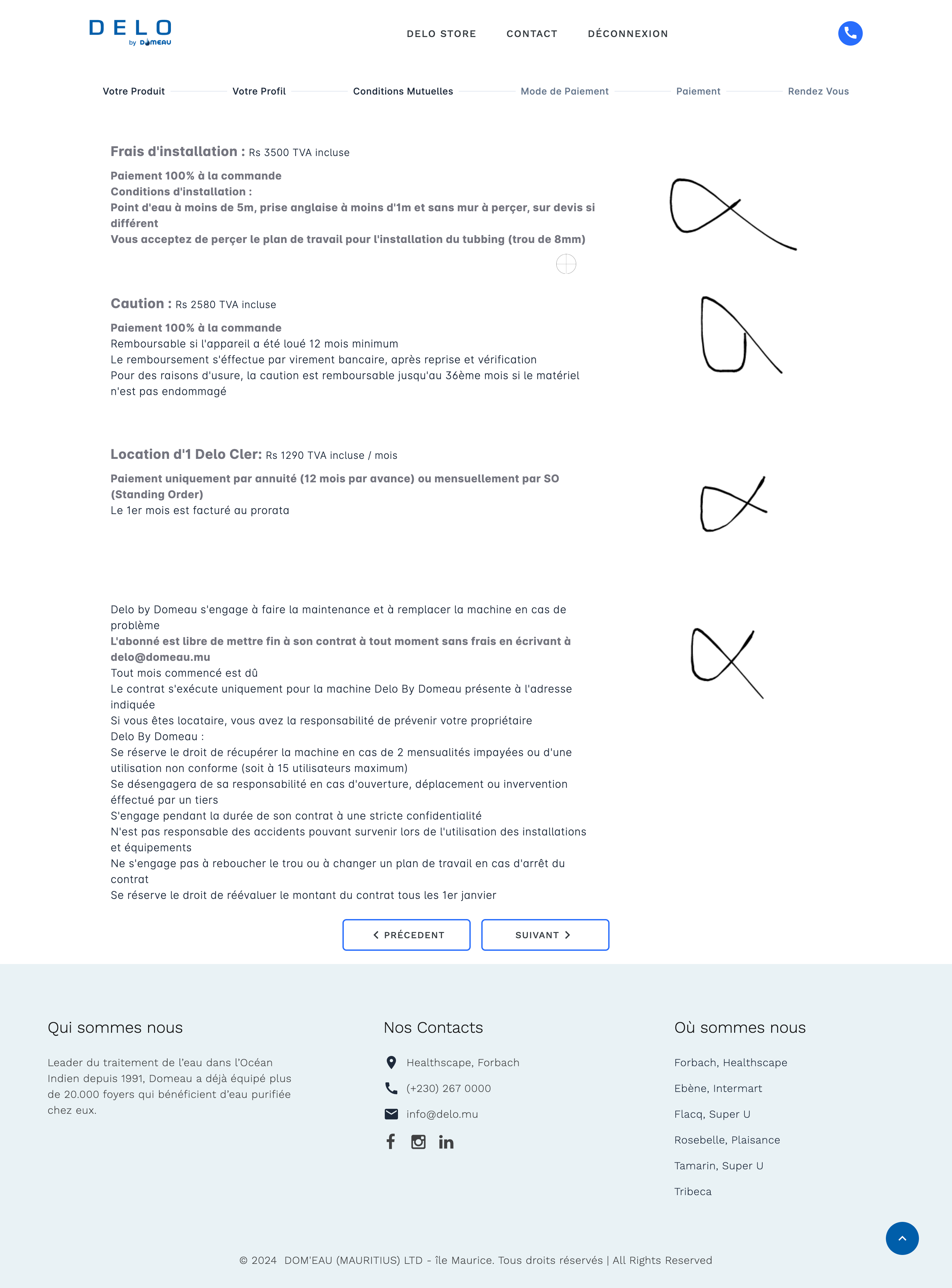 Signer les Conditions